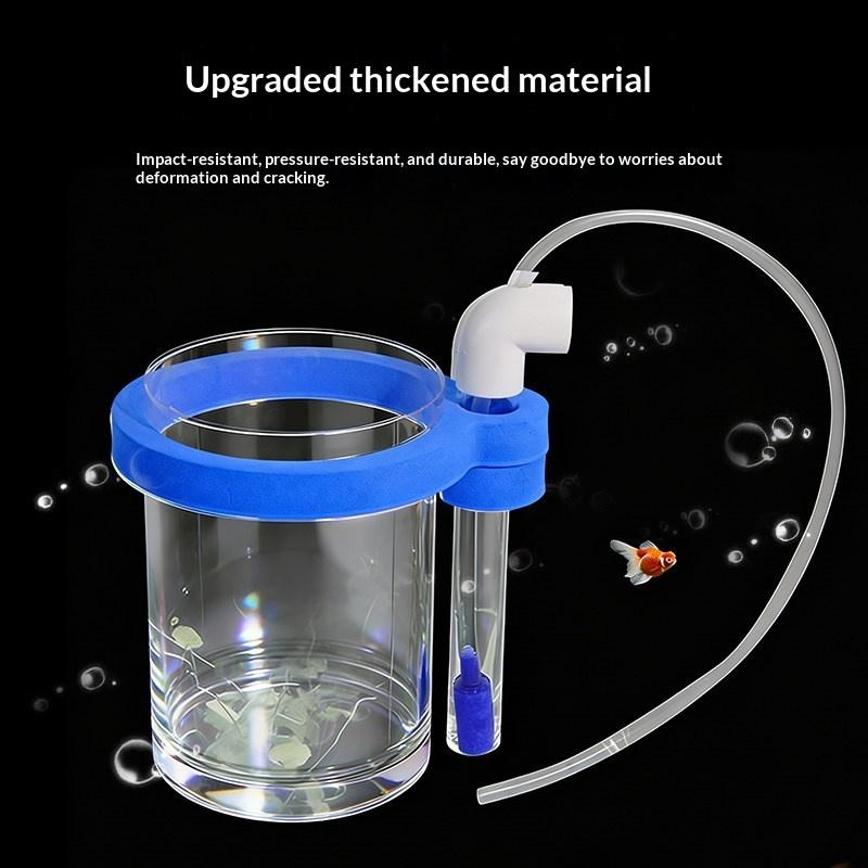 Aquarium Fish Waste Collector - Scatola Trasparente in Acrilico per l'Allevamento