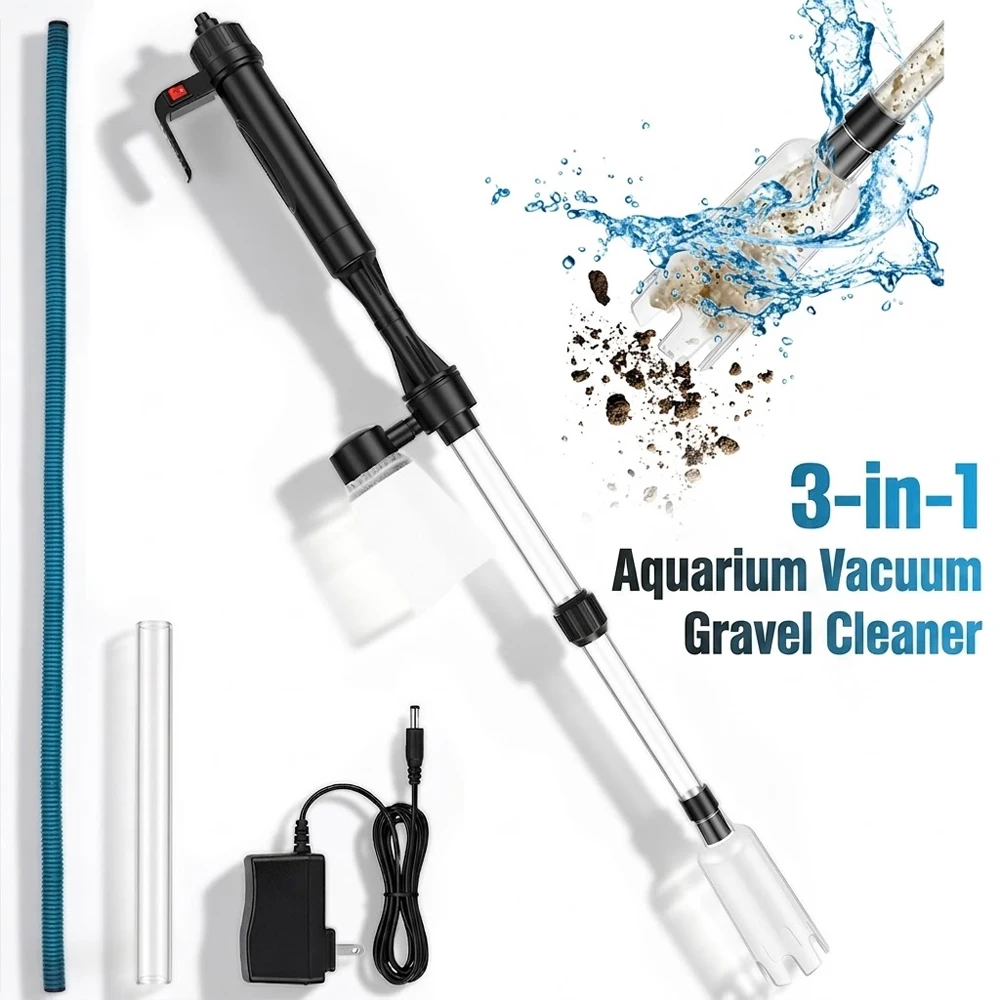 Aquarium Fish Waste Collector - Aspiratore per Acquario 3 in 1