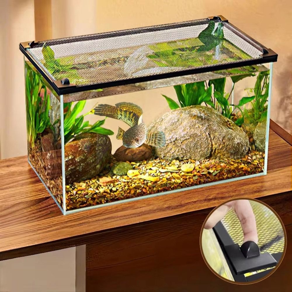 Aquarium Fish Net - Coperchio Magnetico Robusto per Acquario, Rete