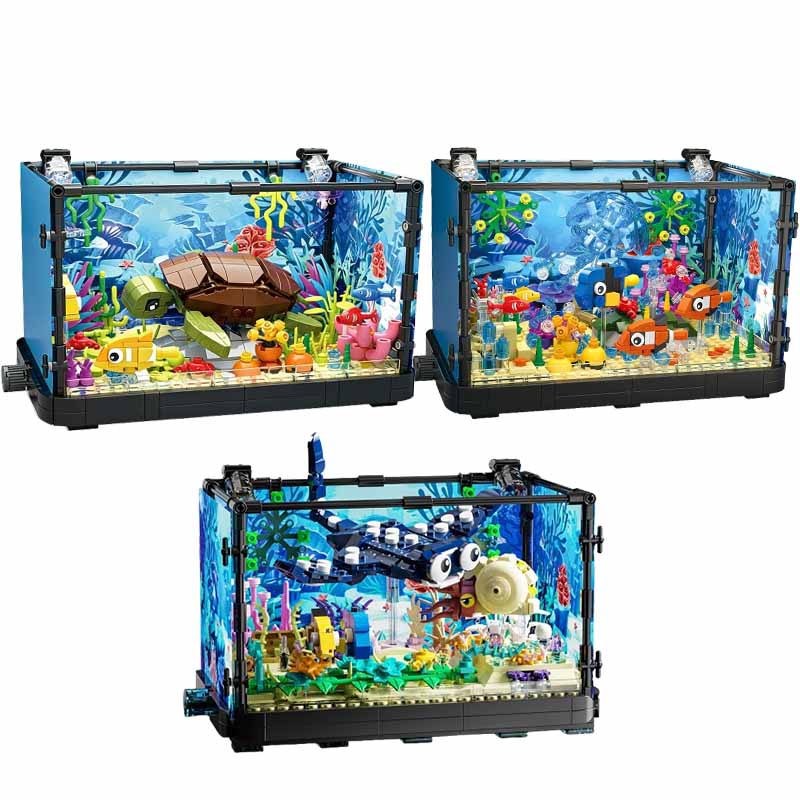 Aquarium Fish Games - Set di blocchi da costruzione per