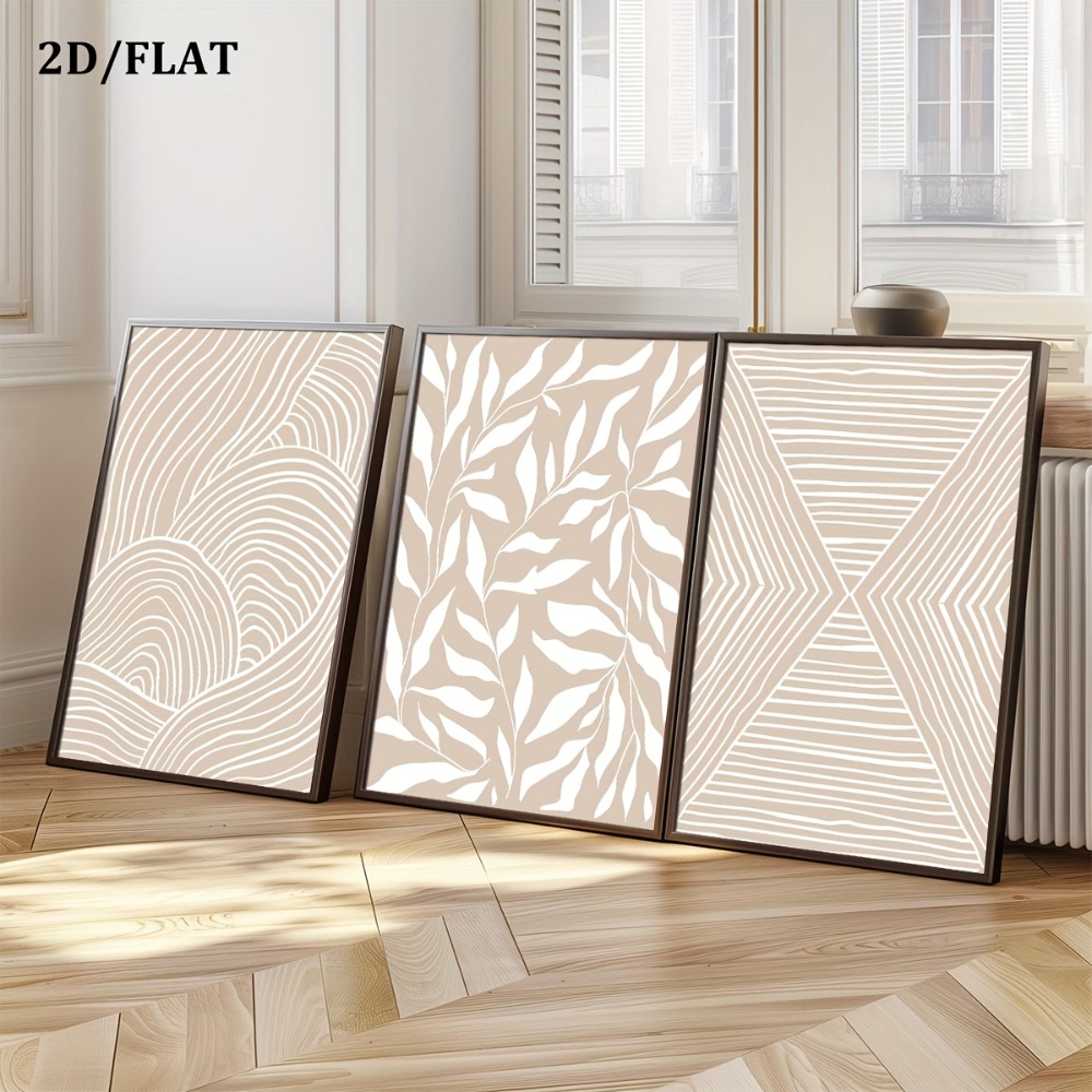 Live Plant Fertilizer - 3 pezzi senza cornice, murales astratti