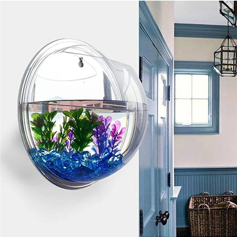 Aquarium Fish In Bowl - Trasparente acrilico appeso a parete acquario,