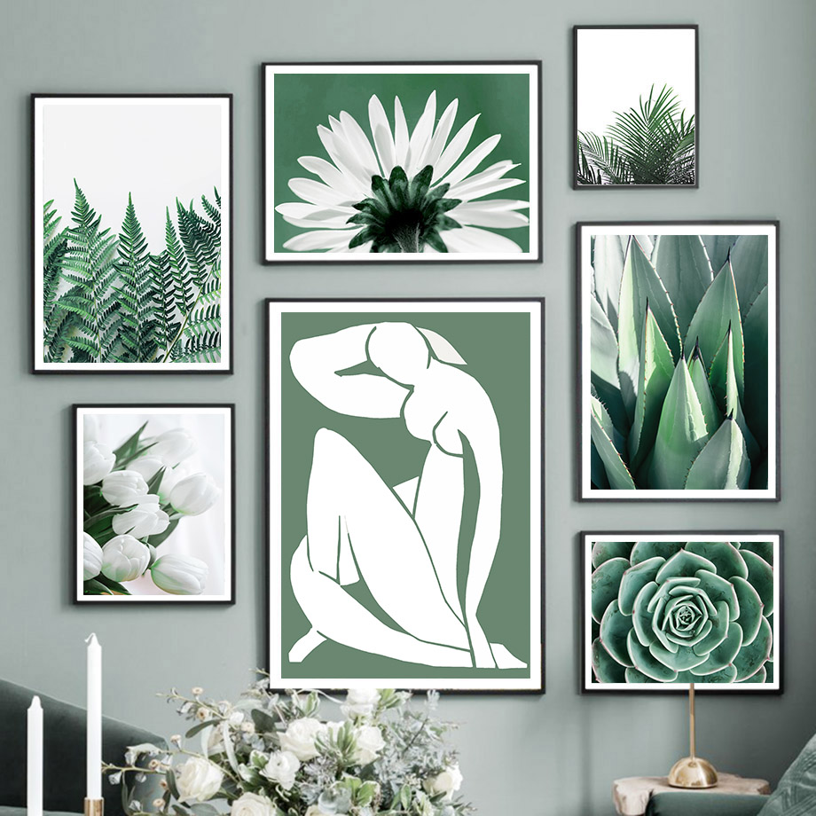 Live Plant Fertilizer - Quadro su tela con cactus, foglie