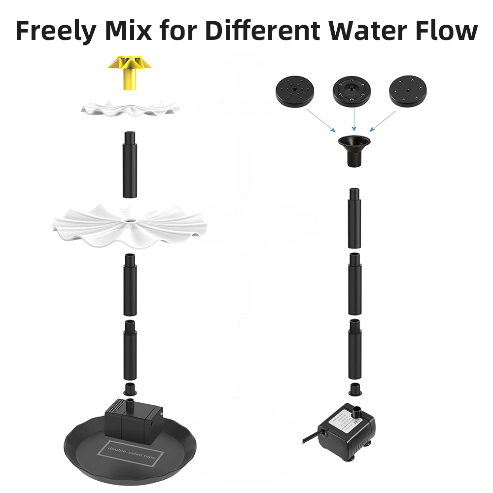 Pompa per fontana solare per v - Aquarium Fish Accessories recensione e prezzo