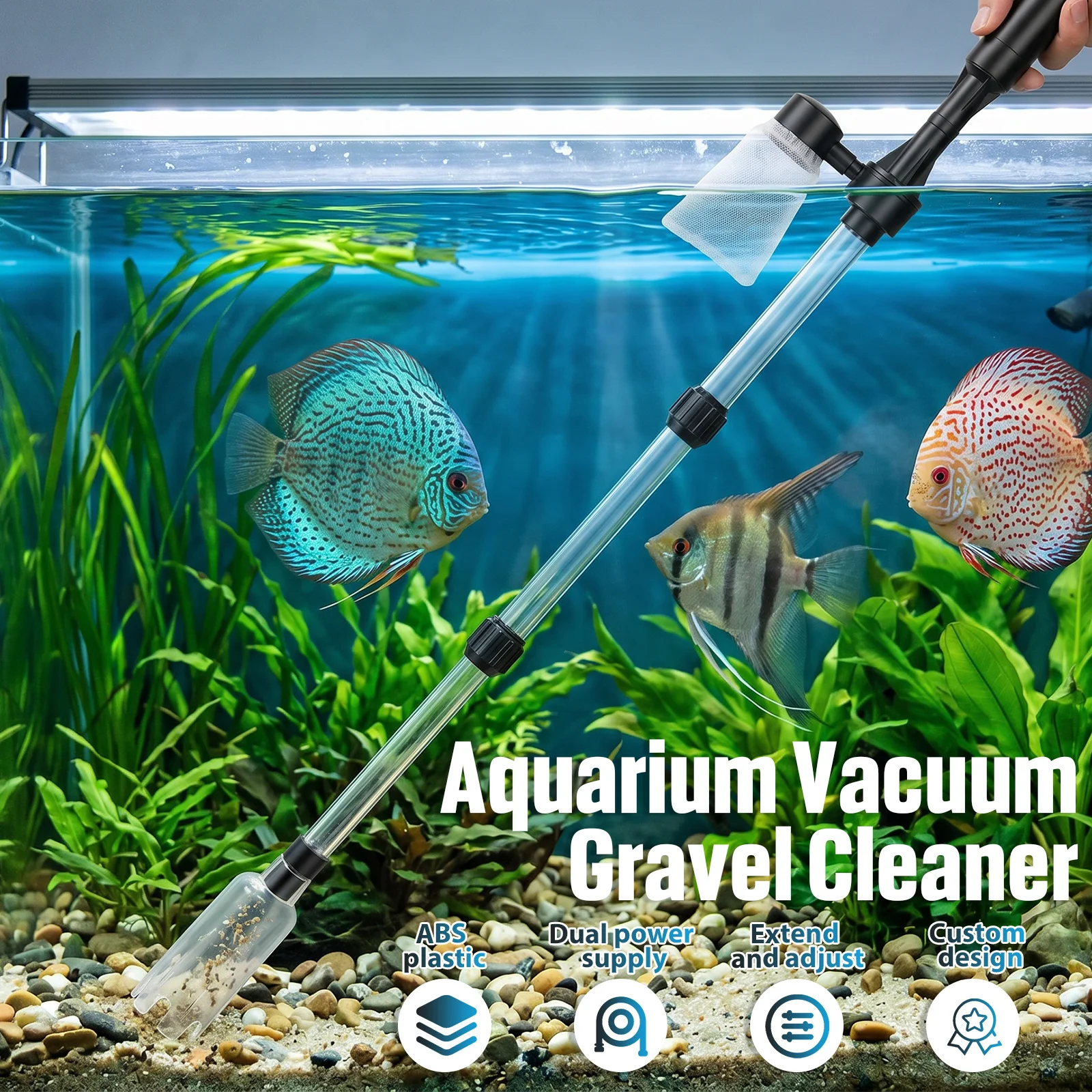 Aspiratore per Acquario 3 in 1 - Aquarium Fish Waste Collector recensione e prezzo