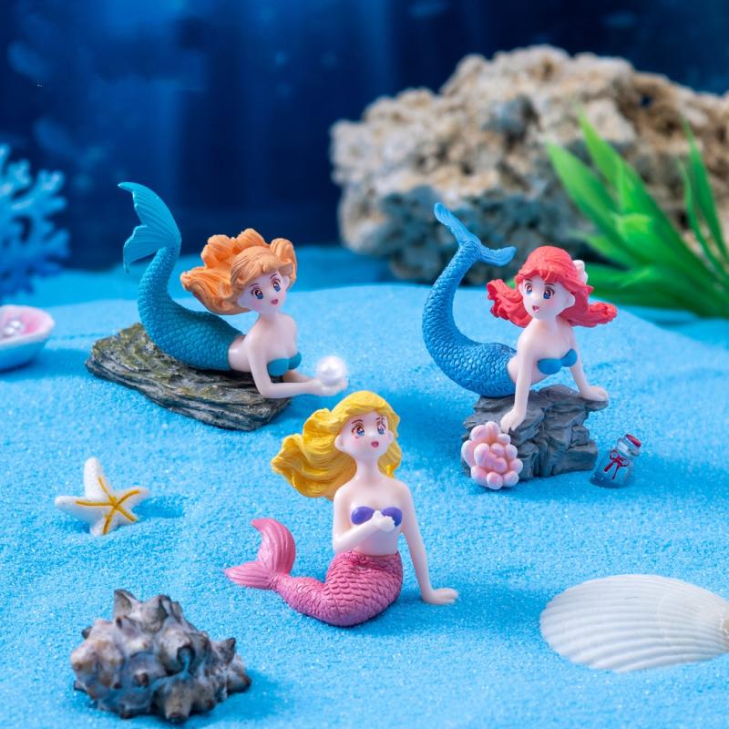 Set di 4 Ornamenti in Plastica - Aquarium Fish Cartoon recensione e prezzo
