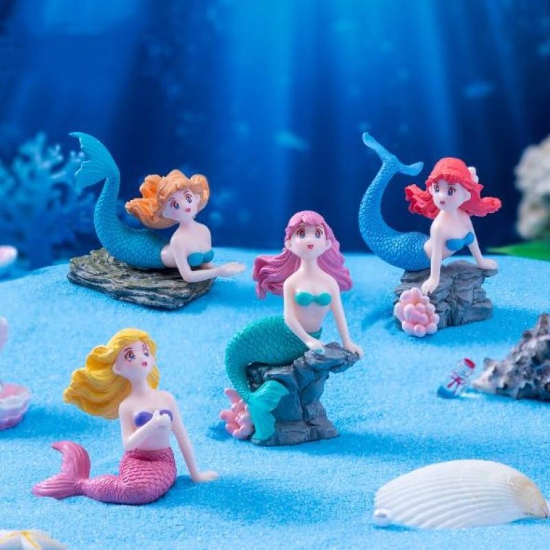 Set di 4 Ornamenti in Plastica - Aquarium Fish Cartoon recensione e prezzo