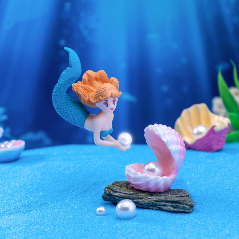 Set di 4 Ornamenti in Plastica - Aquarium Fish Cartoon recensione e prezzo
