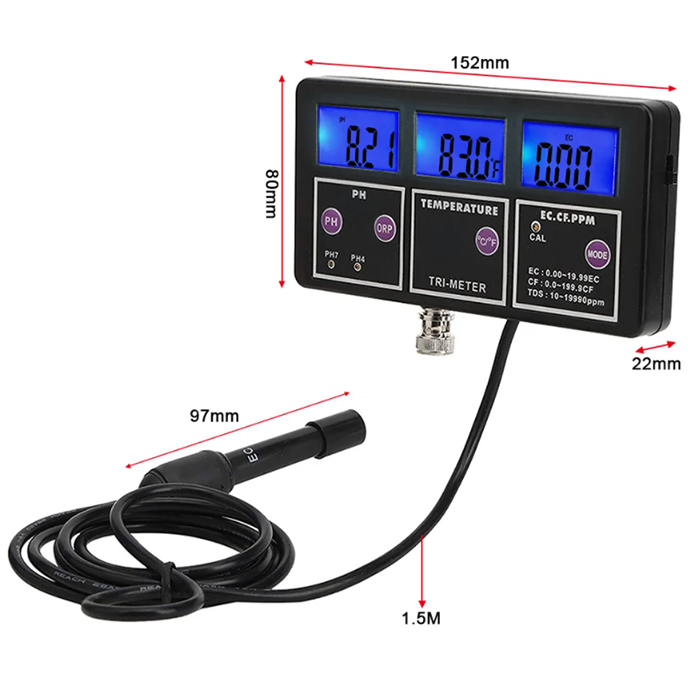 Nuovo Misuratore 5 in 1 PH/ORP - Aquarium Fish In Online recensione e prezzo
