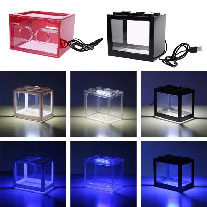 1L USB LED Desktop Mini Acquar - Live Fish Aquarium recensione e prezzo