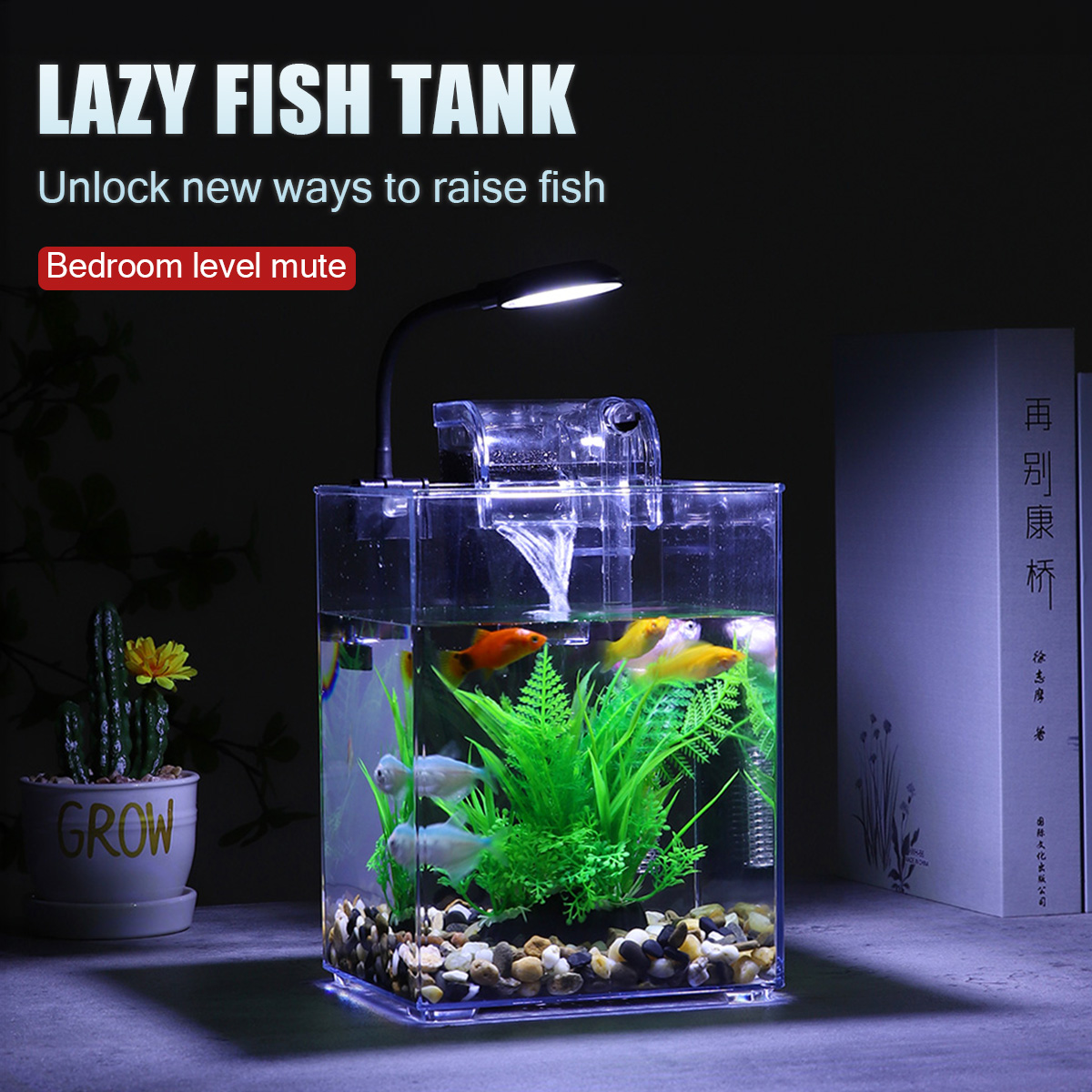 Set di acquari da tavolo USB-f - Live Fish Aquarium recensione e prezzo
