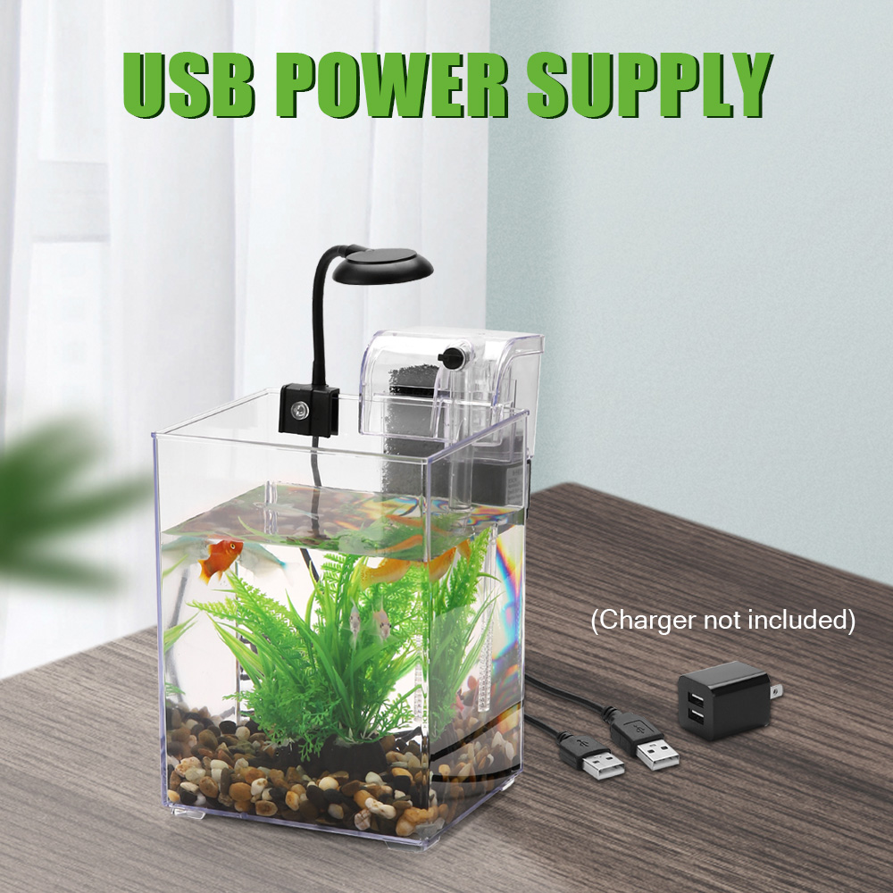 Set di acquari da tavolo USB-f - Live Fish Aquarium recensione e prezzo
